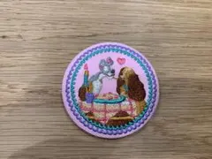 ディズニー刺繍缶バッジ　ワンワン物語