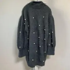 ＄♪ 新品 MAJESTIC LEGON パールシャギーミニワンピース M