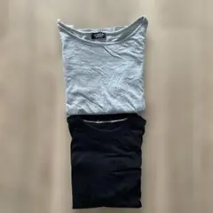 SONIA RYKIEL半袖Tシャツ グレー・ブラック 2枚セットのサムネイル