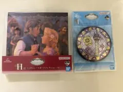 ディズニー 一番くじ H賞 ミニキャンバスボード I賞 缶ミラー