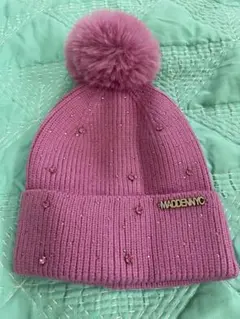 MADDEN NYC ピンクニット帽 ワンサイズ