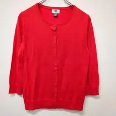 Old Navy　オールドネイビー　カーディガン　オレンジ　【S】 薄手　美品のサムネイル