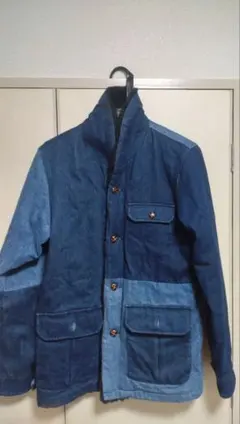 glamb ミリタリーフードデニムジャケット インディゴ L - メルカリ