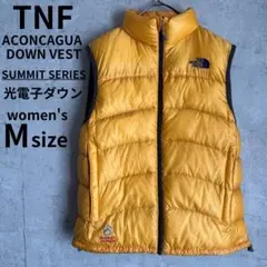 希少　ノースフェイス　ダウンベスト　サミットシリーズ　アコンカグア　イエロー　M