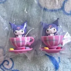 サンリオ　コーヒーカップ　ストライプ　クロミ　２点　ガチャ