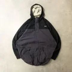 ヴィンテージナイキ古着NIKEナイロンジャケットグレーブラックDB825