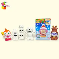 ドキンちゃん、バイキンマン、ユキダルマン、なだれおに、ニコラちゃん　指人形ソフビ