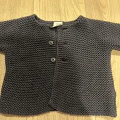 PETIT BATEAU ダークグレー カーディガン 12m