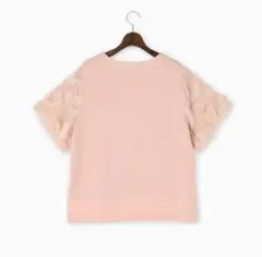 ブラーミン　ジョーゼットドッキングトップス　ピンク