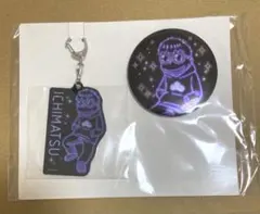 えいがのおそ松さん ネオンセット 一松 アクリルキーホルダー 缶バッジ