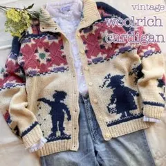 ヴィンテージ woolrich ヘンゼルとグレーテル ニットカーディガン