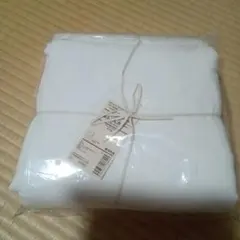 無印良品　麻平織　敷ふとんカバー シングル　オフ白