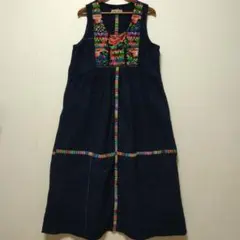 MALAIKA　マライカ　グァテマラ　ウィピル　ロングワンピース　刺繍　コットン