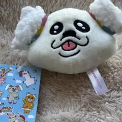 にじどうぶつぬいぐるみフェイスマスコット