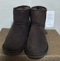 ブラウン スエード ショートブーツ