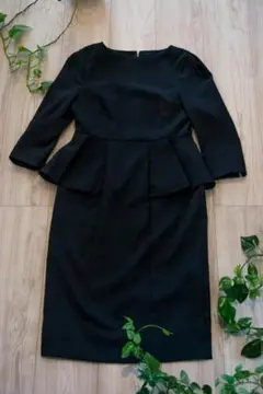 美品✨ルイルエブティック フォーマルワンピース 紺 S 卒業式 入学式