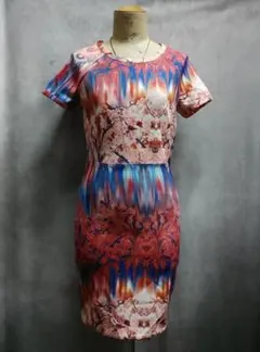 ZARA　ワンピース　半袖　S　花柄　桜　W&B COLLECTION　訳あり