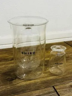 SHIRO アロマディフューザー ガラス製 大小セット