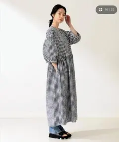 アトリエドゥサボン パッチワークボーダー ワンピース - メルカリ