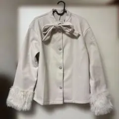 SHEIN アウター 薄手コート アプリコット