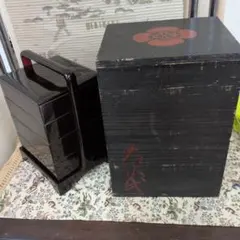 極美品・1日のみ使用】業務用 箸箱 7個セット（元禄箸箱 黒渕朱 楊枝入