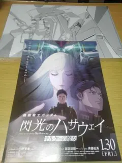 機動戦士ガンダム 閃光のハサウェイ キルケーの魔女 特典 第2弾 チラシ付き