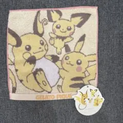 GELATO PIQUE ポケモン ハンドタオル ピカチュウ ライチュウ