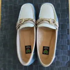 GOLDEN FOOT 牛革ローファー 22.5cm バイカラーのサムネイル