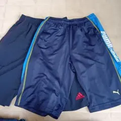 adidas PUMA ハーフパンツ 2枚セット