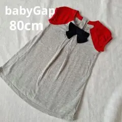 【baby GAP】ワンピース 80cm ラグランスリーブ 半袖 ノースリーブのサムネイル