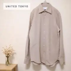 UNITED TOKYO シャツ メンズ サイズ1 ベージュ 長袖 日本製 無地