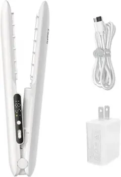 コードレスヘアアイロン 【世界初/充電中使用可能】コード両立ワイヤレスストレート