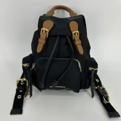 近年モデル✨ バーバリー リュック バックパック ロゴ金具 レザー 大 