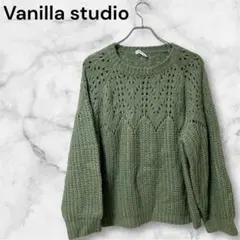 『Vamilla studio』 (4L) / レディース セーター 4L 鶯色