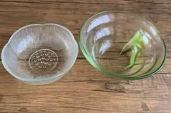 ガラス　ボウル　ふたつセット