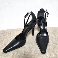 美品 Pinky&Dianne アンクルストラップ パンプス 8cm 日本製