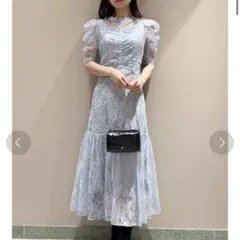 snidel パフスリーブドレス