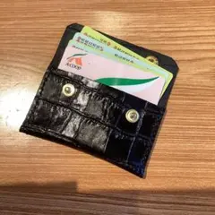 カードケース　ハンドメイド　本革　革細工　レザークラフト