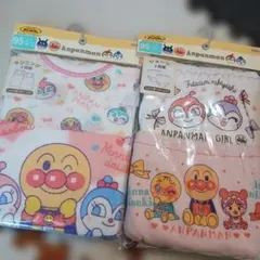 アンパンマン シャツ肌着 95cm 2枚組ショーツ２枚　新品女児ランニング匿名