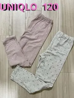 ドット柄レギンス2点セット 120cm