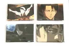 進撃の巨人　リヴァイ スクエア缶バッジ　リヴァイ二百景①