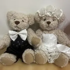 ウェディングテディベア ペア