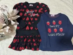メゾピアノ ワンピース　長袖トップス　110センチセット