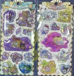 キラキラウォーターインシール　サンリオ 日焼け キティ ポムポムプリン ぷくぷく