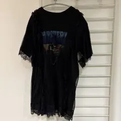 半袖ミニワンピース レース jouetie 黒