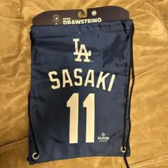 新品ドジャース公式オフィシャルグッズ山本由伸ナップサックバッグ 