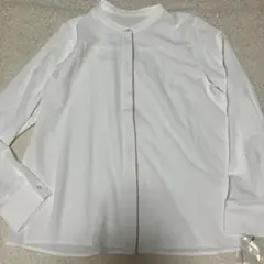 タグ付き　長袖ブラウス　M