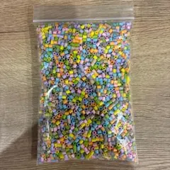 多色筒状ビーズ 大量袋詰め