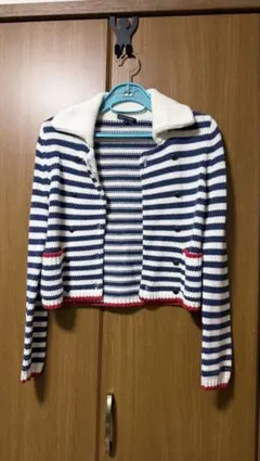TOMMY HILFIGER ボーダーカーディガン Sサイズ