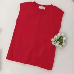 ROPÉ PICNIC ノースリーブニット 38 レッド